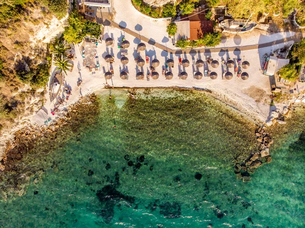 Einer Der Bekanntesten Strände Der Griechischen Insel Thasos Oder Thassos — Stockfoto