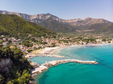 Thasos Island, Gree Chrisi Akti town yakınındaki Thasos Golden beach