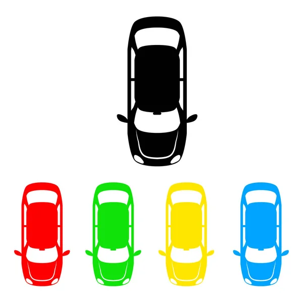 Zona Aparcamiento Señal Color Coche Icono Para Ilustración Vector Diseño — Vector de stock