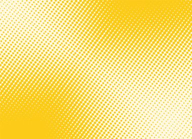 Retro komik sarı arka plan raster degrade yarı ton, hisse senedi vektör çizim eps 10