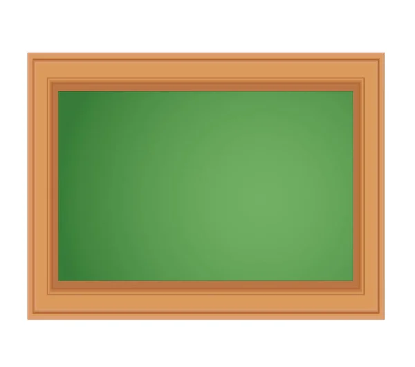 Schoolbord Krijtbord School Geïsoleerde Pictogram Voorraad Vectorillustratie — Stockvector