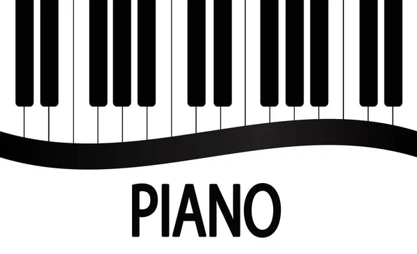 Black White Piano Keys Background Design Stock Vector Illustration Eps — Stock Vector