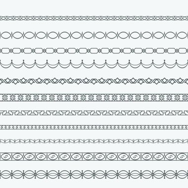 Dekoratif kenarlık çerçevesi desenlerini dekorasyon vektör sayfa 