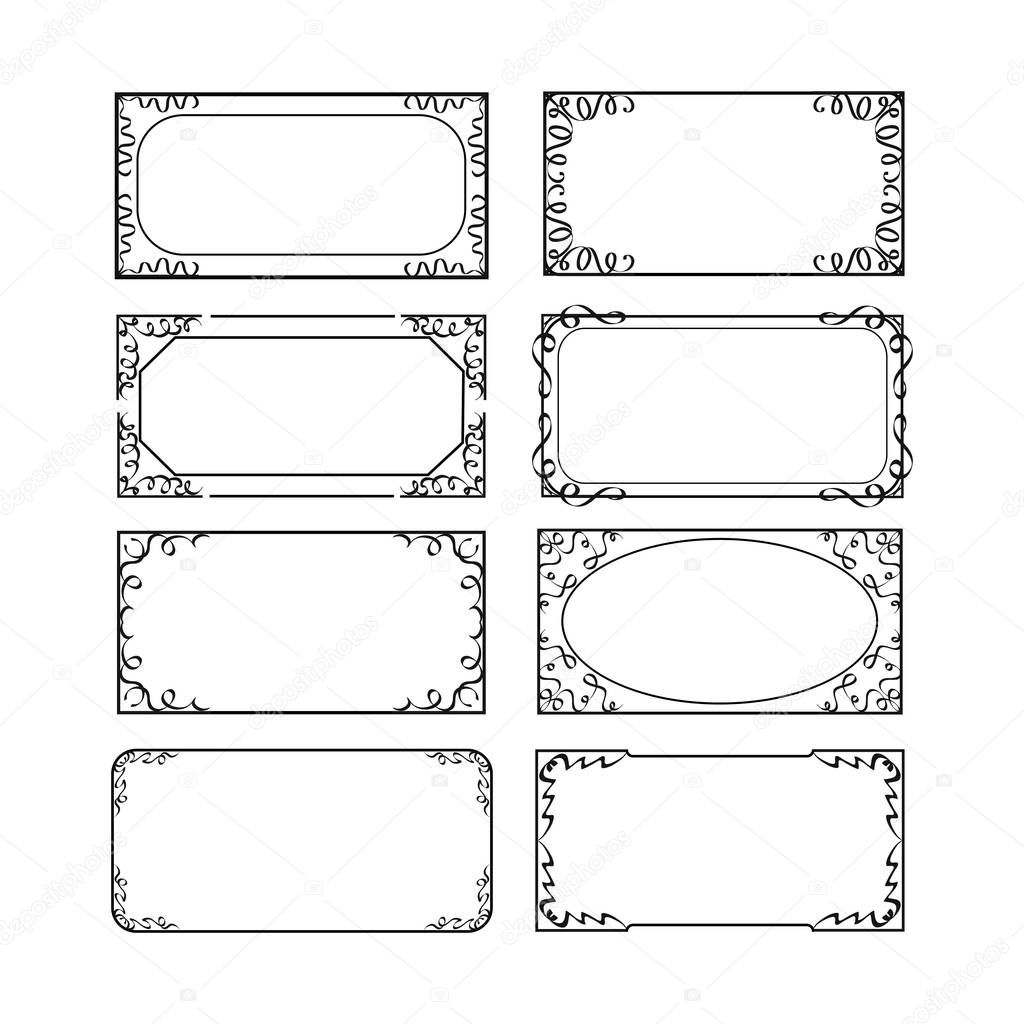 Download Decorative Frames Borders Rectangle Proportions Greeting ...