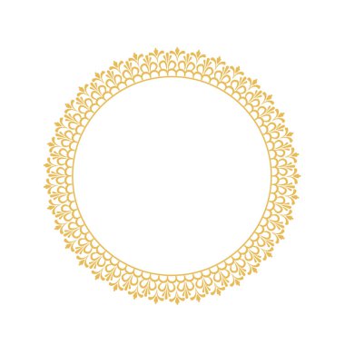 Dekoratif dantel çerçeve tasarımınız üzerinde beyaz, hisse senedi vektör çizim çiçek öğeleri için