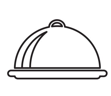 Garson tepsi kutsal kişilerin resmi, hisse senedi vektör çizim