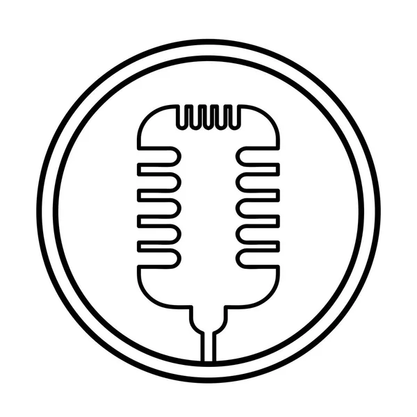 Ikona Mikrofonu Płaskie Wektor Stockowa Ilustracja Wektorowa — Wektor stockowy