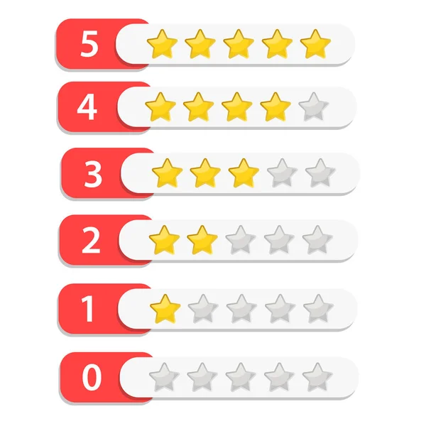 Feedback Star Rating Symbole Conception Illustration Vectorielle Stock — Image vectorielle