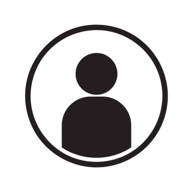 Kullanıcı şekil sosyal topluluk daire simgesi, hisse senedi vektör çizim