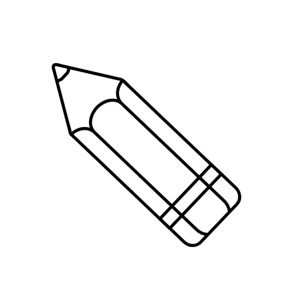 Bleistift Symbol Auf Weißem Hintergrund Vektor Illustration — Stockvektor