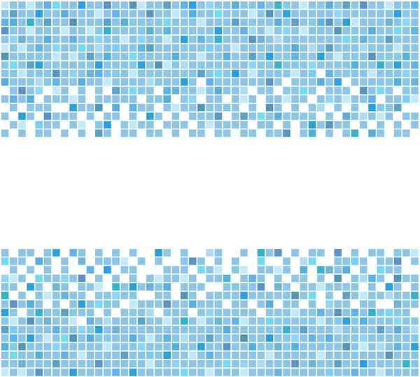 Blå Mosaik Bildrutsbakgrund Lager Vektorillustration — Stock vektor