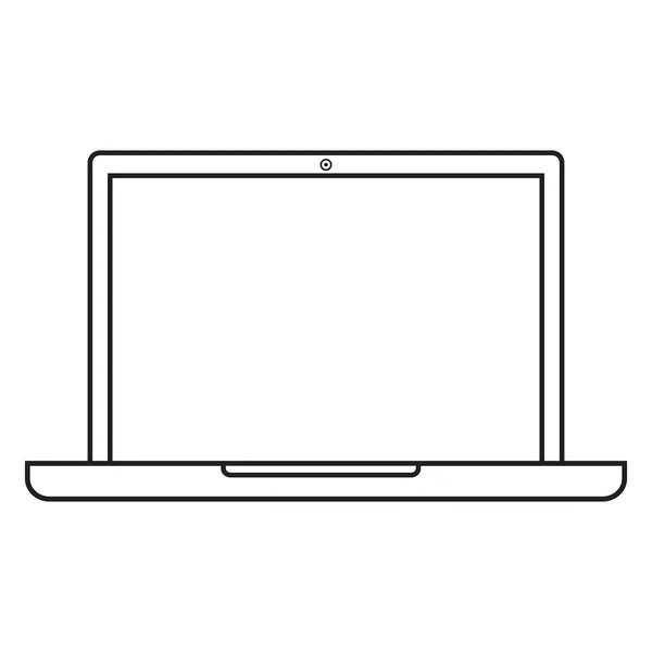 Moderne Laptop Pictogram Voorraad Vectorillustratie — Stockvector