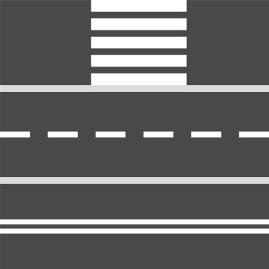 Dizi yol streç ve yaya geçidi tasarım öğeleri, hisse senedi vektör çizim