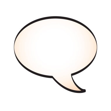 Pop sanat retro çizgi roman tarzı, vektör çizim konuşma balonu