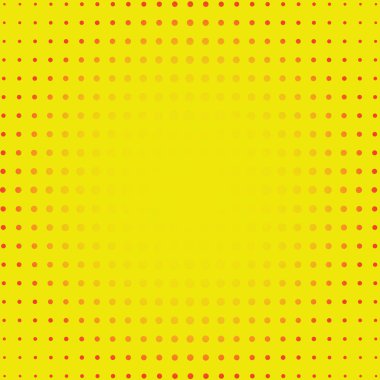 Sarı Dotty Retro çizgi roman tarzı arka plan, pop art vektör çizim