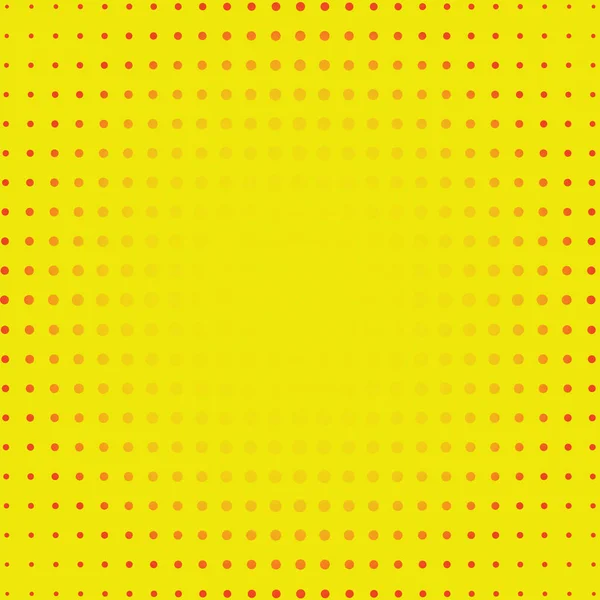 Yellow Dotty Retro Comic Book Style Background Pop Art Vector — 图库矢量图片