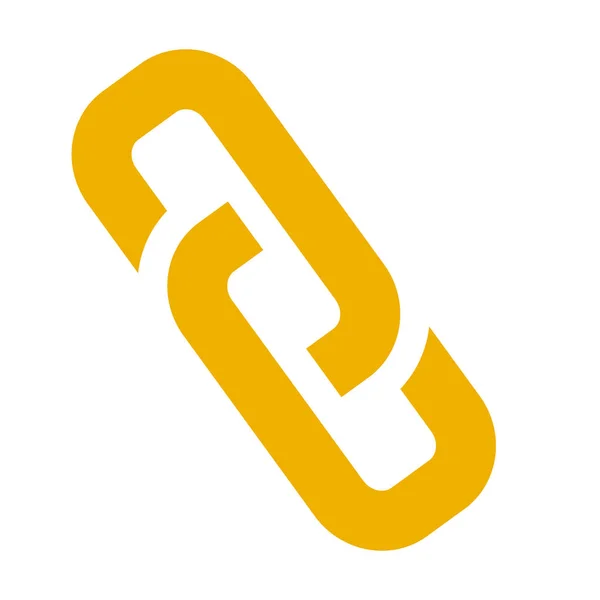 Link Zeichen Vektor Kettensymbol Verbindungs Symbol Internet Sicherheitsobjekt — Stockvektor