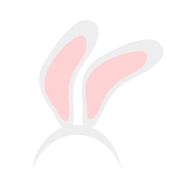 Orejas Conejo Pascua Máscara Mano Dibujar Ilustración Vector Conjunto Sombrero — Archivo Imágenes Vectoriales