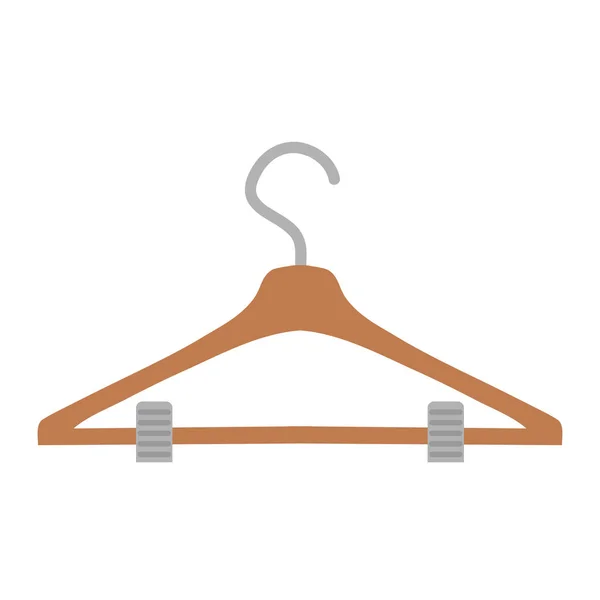Cintre Vêtements Icône Image Vecteur Illustration Conception — Image vectorielle
