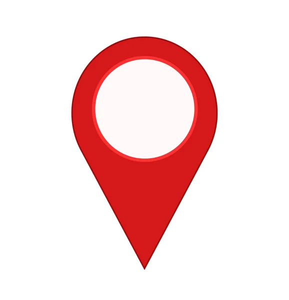 Locatie van de PIN geïsoleerd pictogram ontwerp, illustratie vectorafbeelding, — Stockvector