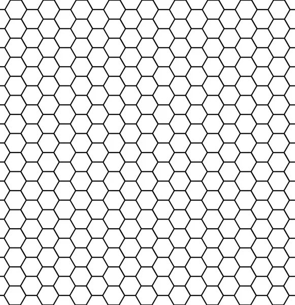 Hexagonal cell texture. Honey hexagon cells, honeyed comb grid g — Stock Vector