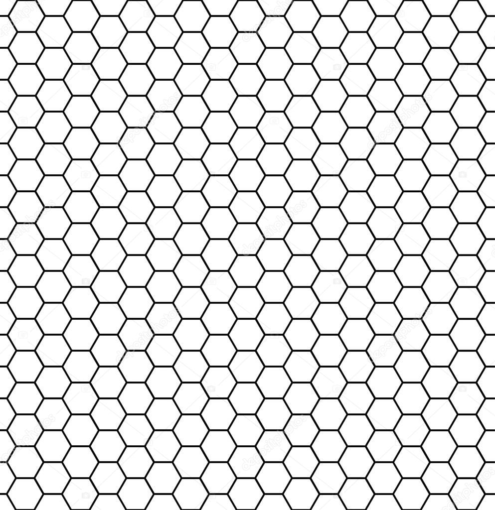 Hexagonal cell texture. Honey hexagon cells, honeyed comb grid g