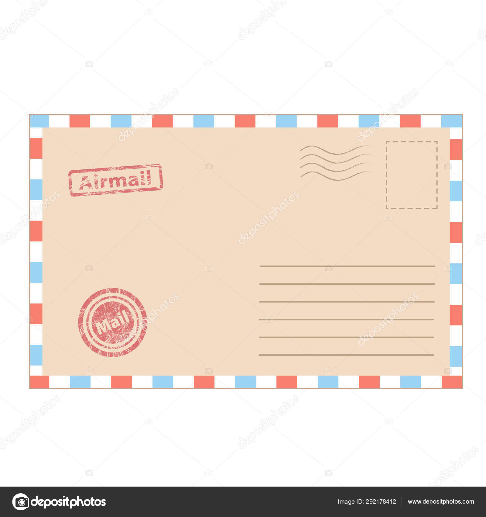 Envelope mail in cartoon style for design on white, stock vector Stock  Vector Image by ©VovanIvan #292178412