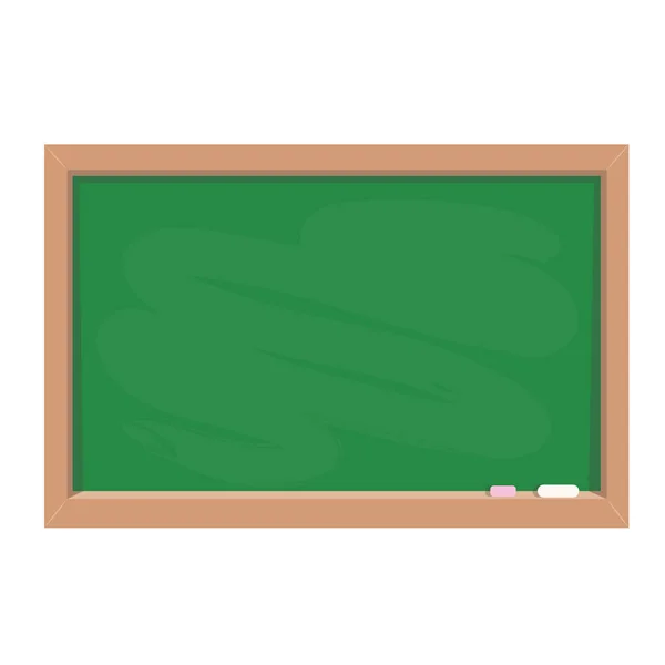 Zielona tablica szkolna jak symbol edukacyjny do projektowania na WHIT — Wektor stockowy