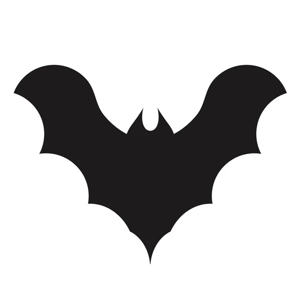 Silueta de murciélago vampiro. Halloween murciélagos decoración, cueva colgante — Vector de stock