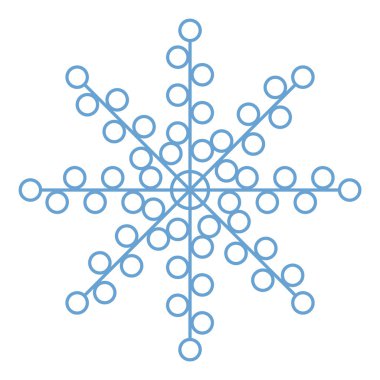 Düz kar taneleri. Kar taneleri kristalleri, Noel karları.