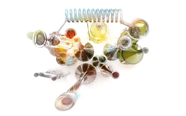 Chemistry Spagyria Alchemy Illustration — Stock Photo, Image