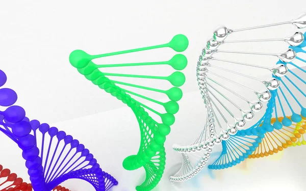 Human Genome Helical Dna Illustration — Stock Photo, Image