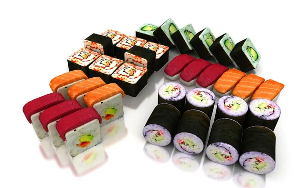 Sushi Close Illustrazione — Foto Stock