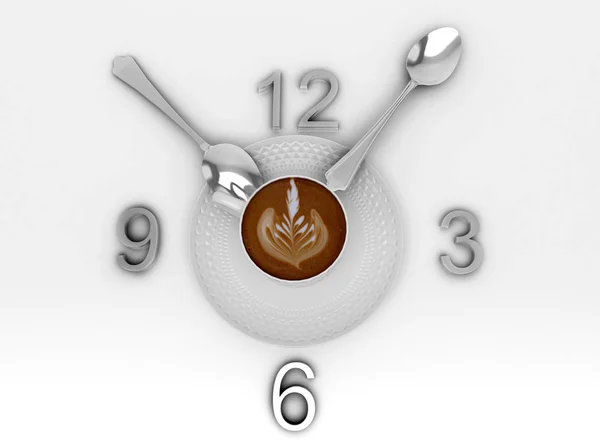 Taza Ilustración Café Coffee Break — Foto de Stock
