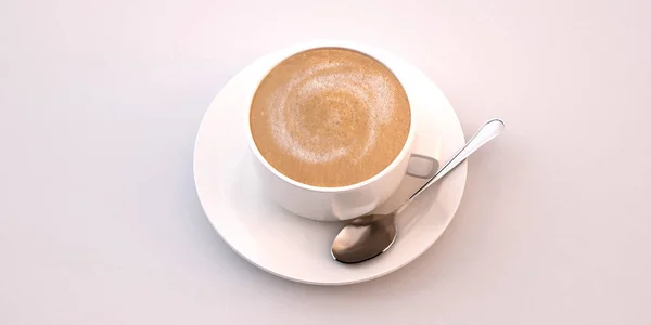 Cup Cappuccino Illustration — Stock Photo, Image