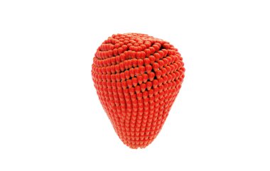 Çilek dağılım, 3d çizim