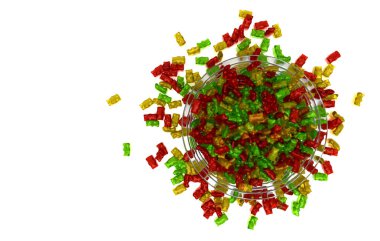 Şeker, şeker, 3d çizim