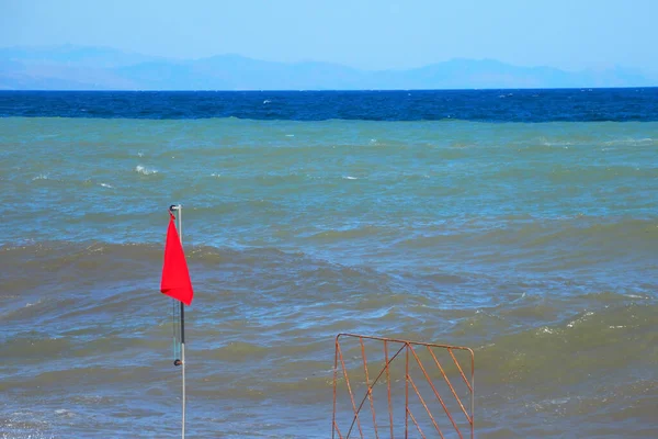 ชายหาดป าการเน องจากสภาพอากาศท พาย — ภาพถ่ายสต็อก