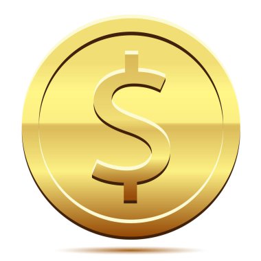 Beyaz arka plan üzerinde izole para dolar simge. İllüstrasyon vektör Eps10.