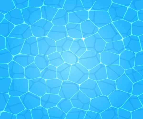 プールで純粋な青い水 水の背景 ベクトル イラスト — ストックベクタ