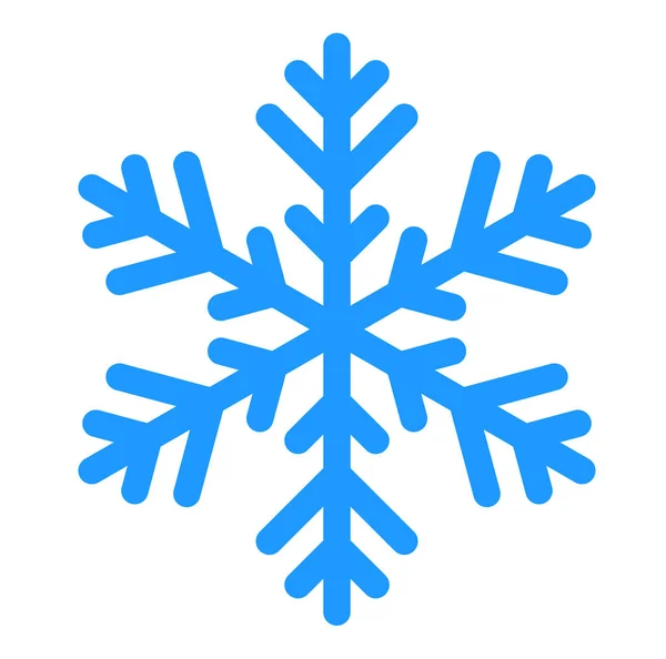 Рождественский Символ Икона Зимой Снежинка Изолированы Белом Фоне Векторная Иллюстрация — стоковый вектор