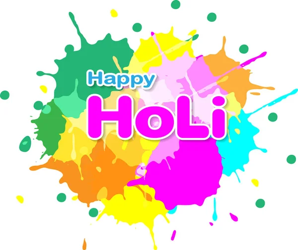 Fundo de cor Holi para o festival da Índia — Vetor de Stock