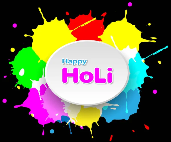 Fondo de color Holi para el festival de la India — Archivo Imágenes Vectoriales