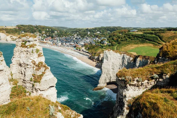 Etretat Normandy France Europe — 图库照片