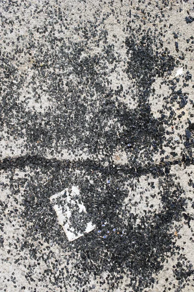 Una Vista Cerca Cristal Negro Roto Carretera Asfaltada — Foto de Stock