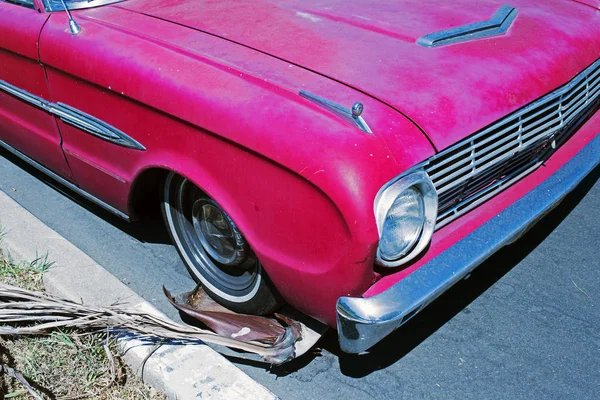 Вид Старинный Классический Автомобиль Улице — стоковое фото