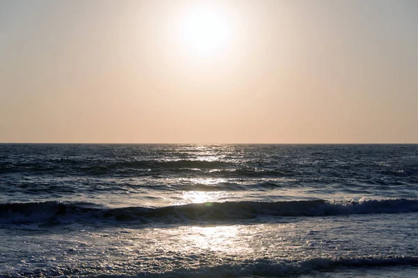 Horizontansicht Einer Meereslandschaft Bei Sonnenuntergang Mittelmeer Sommer — Stockfoto