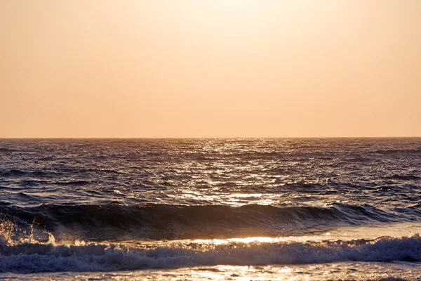 Horizontansicht Einer Meereslandschaft Bei Sonnenuntergang Mittelmeer Sommer — Stockfoto