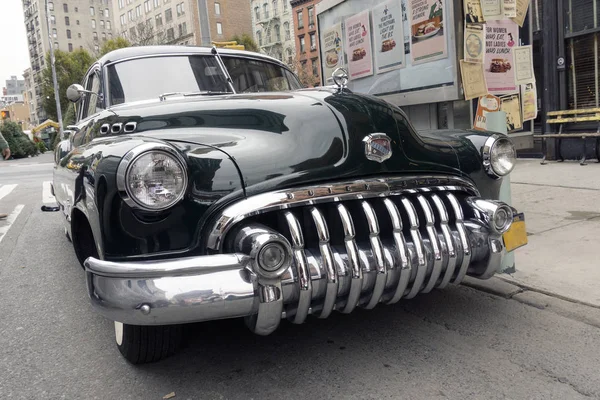 Una Vista Coche Clásico Época Calle Nueva York — Foto de Stock