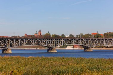 Plock Panorama ve köprü, Polonya